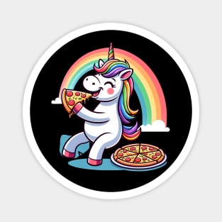 Cute Pizza Unicorn Lover, Love Eating Pizza Magnet